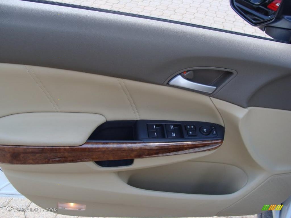 2008 Accord EX-L Sedan - Taffeta White / Ivory photo #8