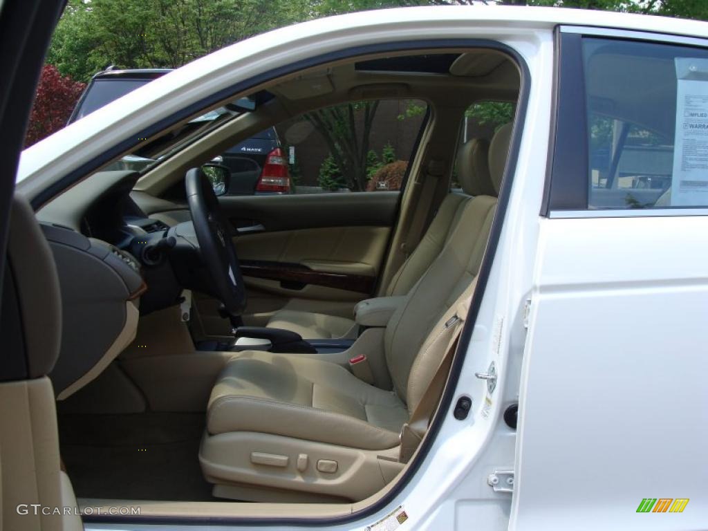 2008 Accord EX-L Sedan - Taffeta White / Ivory photo #10