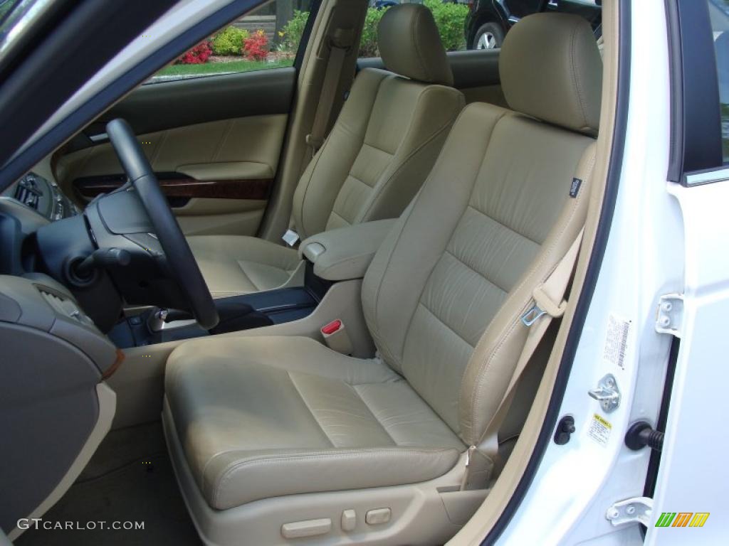 2008 Accord EX-L Sedan - Taffeta White / Ivory photo #13