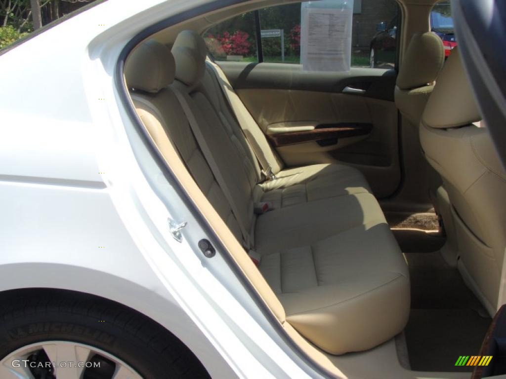 2008 Accord EX-L Sedan - Taffeta White / Ivory photo #15