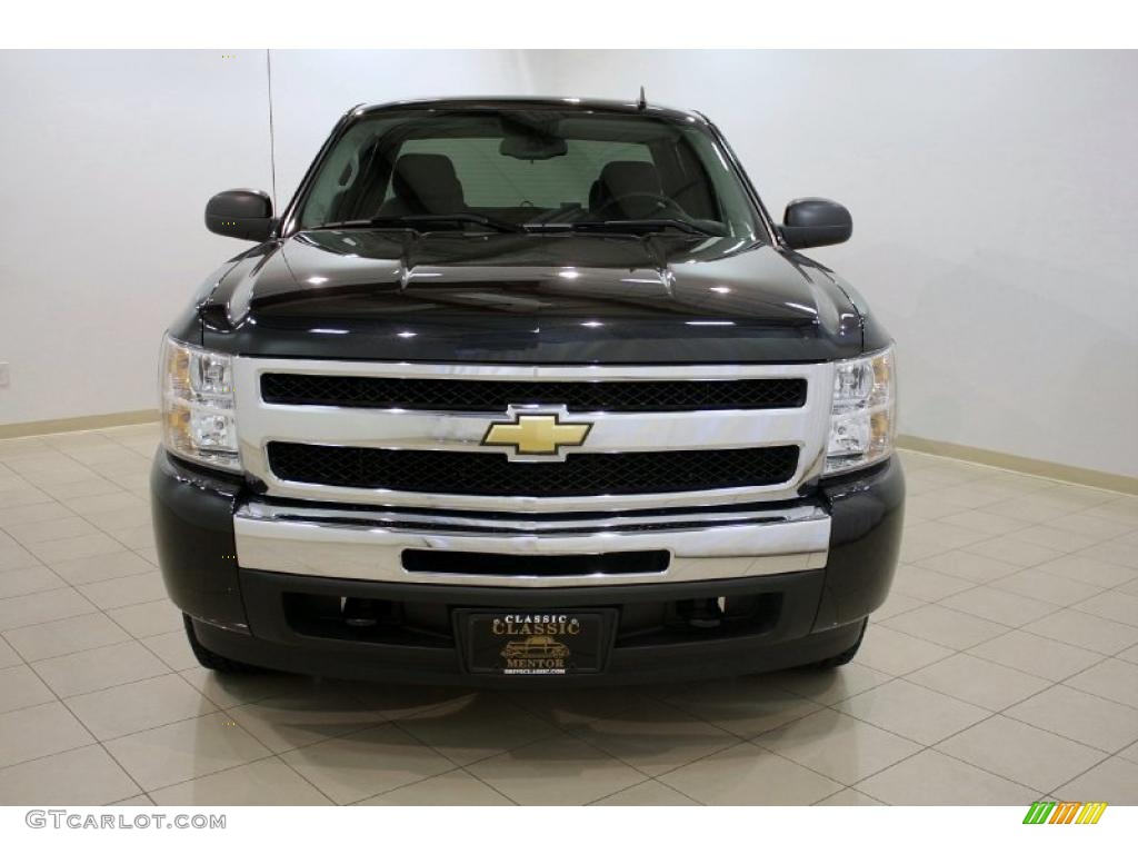 2009 Silverado 1500 LT Extended Cab 4x4 - Black Granite Metallic / Ebony photo #2