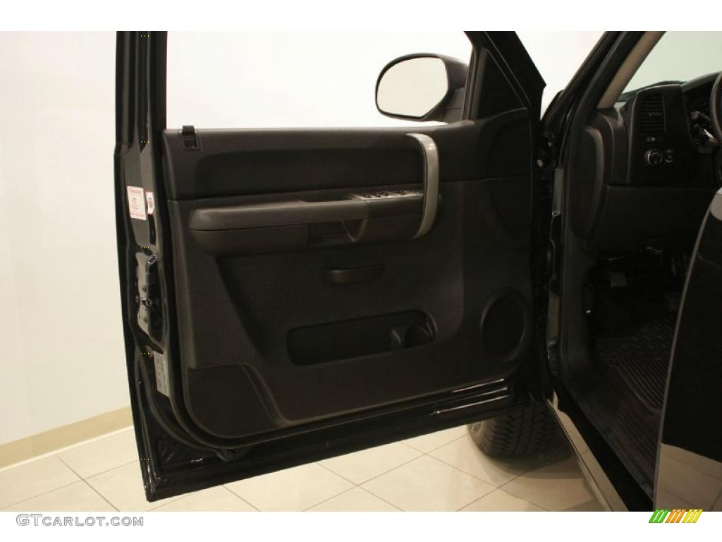2009 Silverado 1500 LT Extended Cab 4x4 - Black Granite Metallic / Ebony photo #7