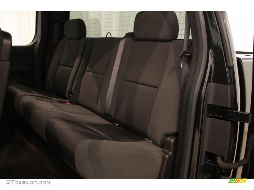 2009 Silverado 1500 LT Extended Cab 4x4 - Black Granite Metallic / Ebony photo #17