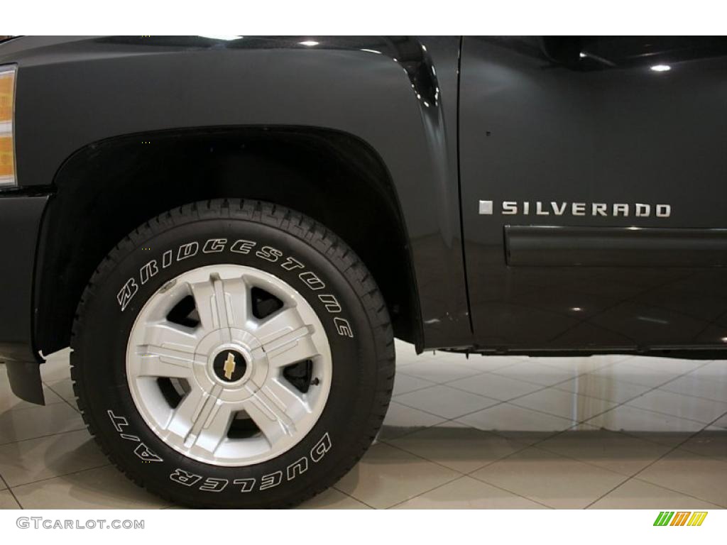 2009 Silverado 1500 LT Extended Cab 4x4 - Black Granite Metallic / Ebony photo #20