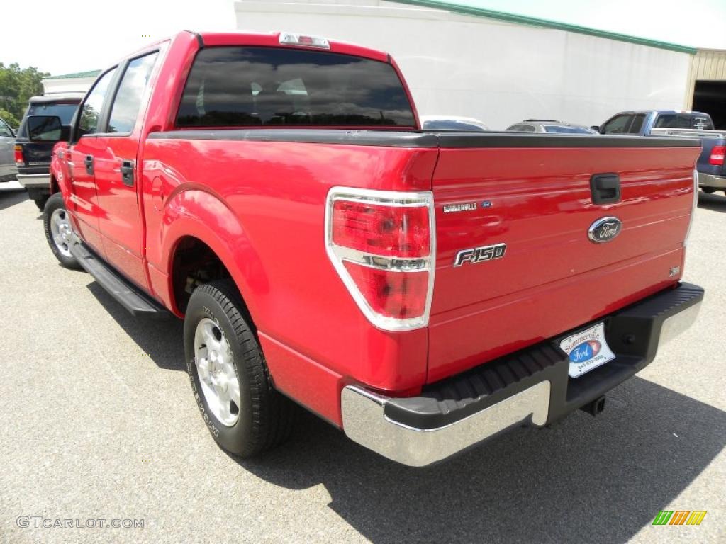 2010 F150 XLT SuperCrew - Vermillion Red / Tan photo #16