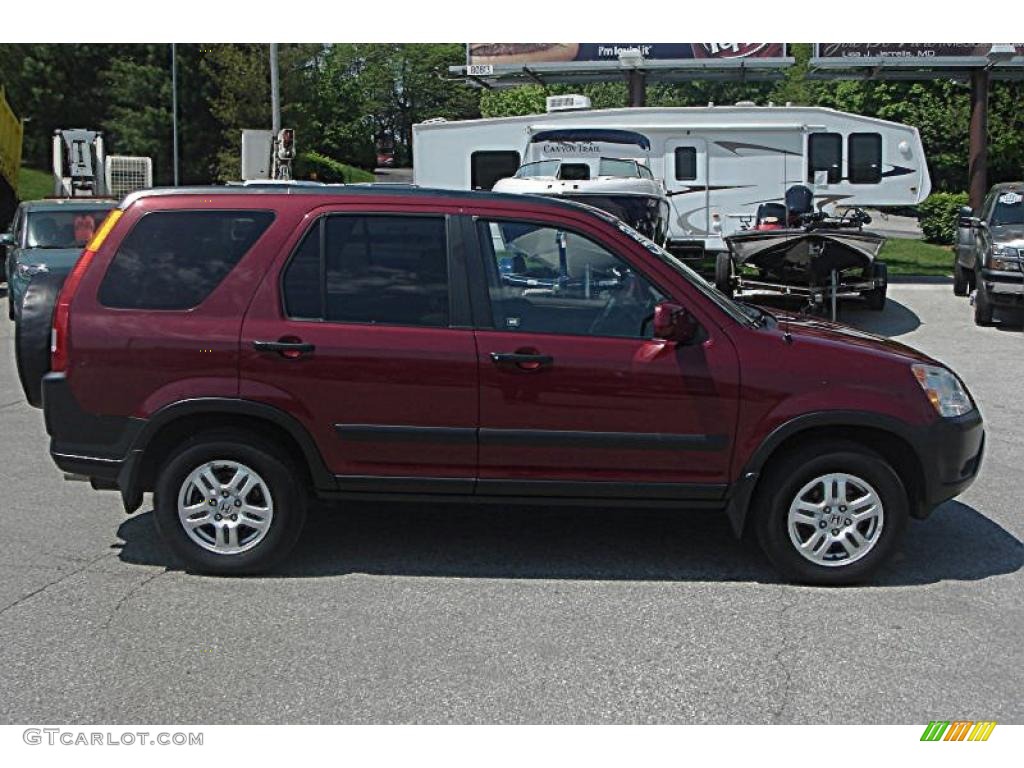 2002 CR-V EX 4WD - Chianti Red Pearl / Saddle photo #2