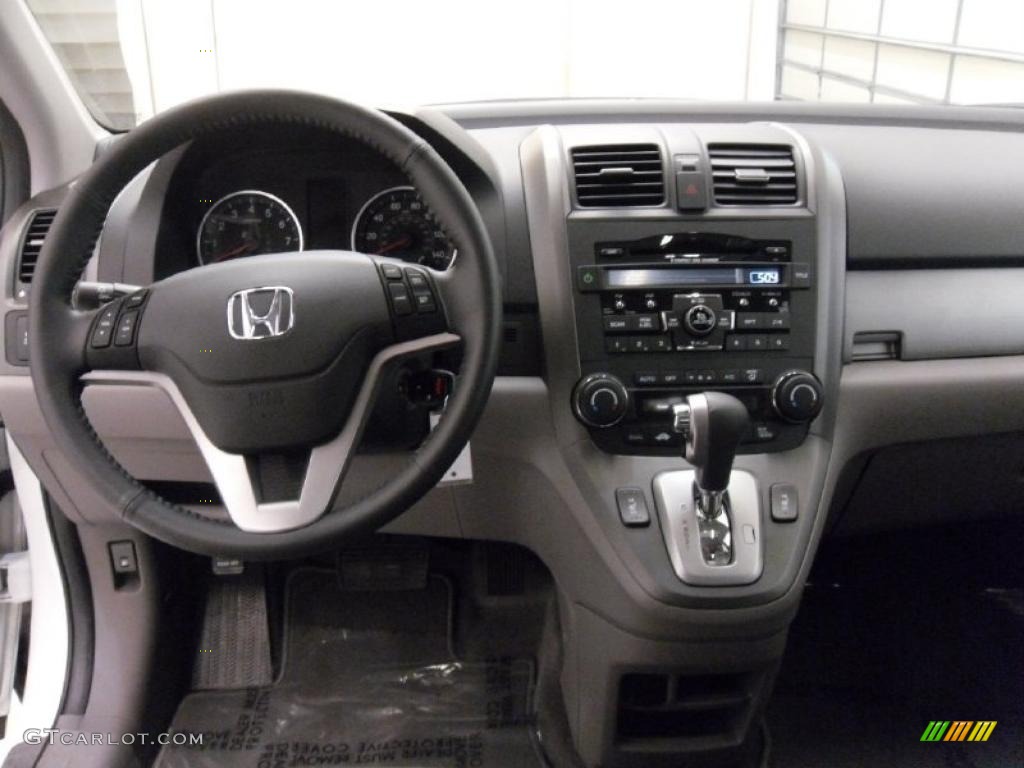 2010 CR-V EX-L - Taffeta White / Gray photo #16