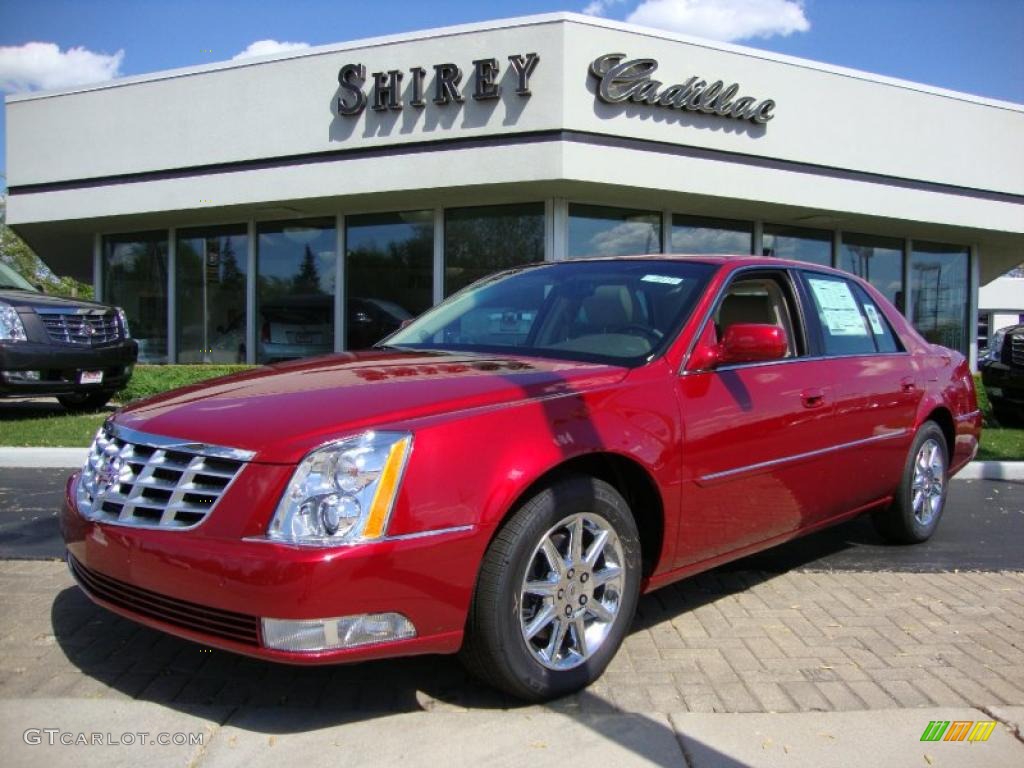 Crystal Red Tintcoat Cadillac DTS