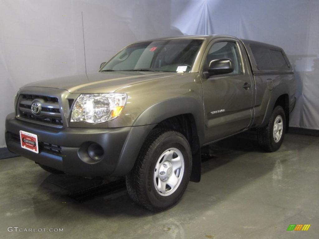 2010 Tacoma Regular Cab 4x4 - Pyrite Mica / Graphite photo #1