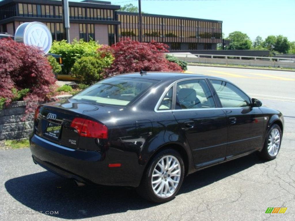 2008 A4 2.0T Special Edition quattro Sedan - Brilliant Black / Beige photo #3