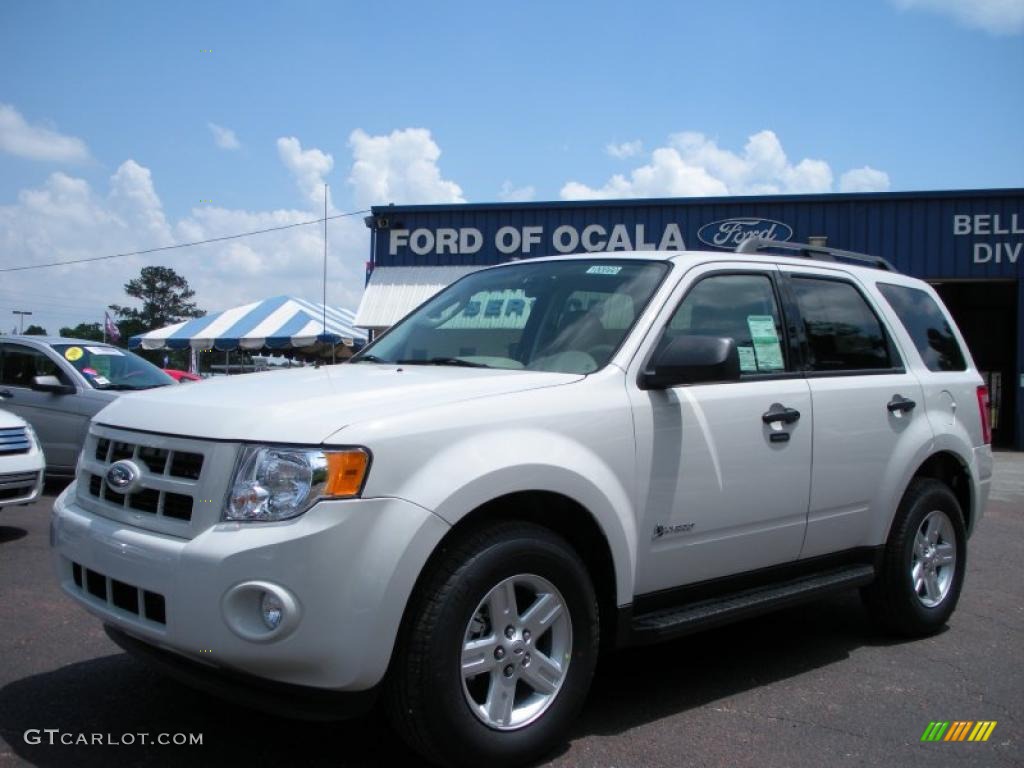 2010 Escape Hybrid - White Suede / Stone photo #1