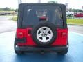 2004 Flame Red Jeep Wrangler Sport 4x4  photo #4