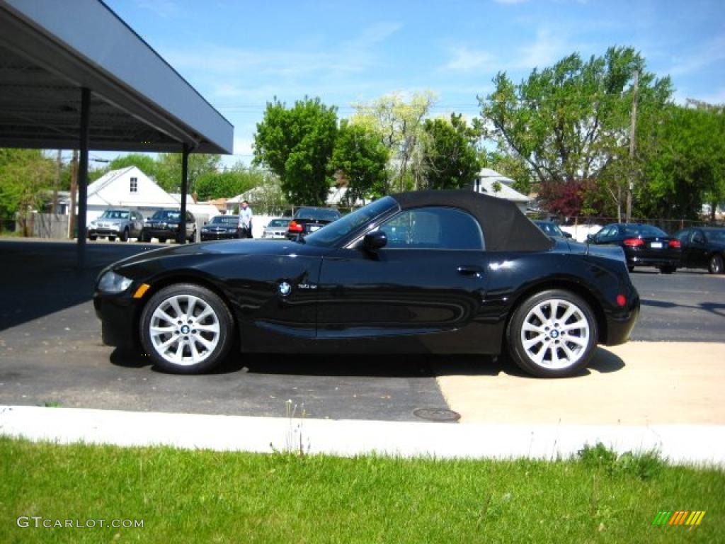 2008 Z4 3.0si Roadster - Jet Black / Black photo #3