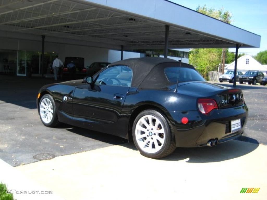 2008 Z4 3.0si Roadster - Jet Black / Black photo #4