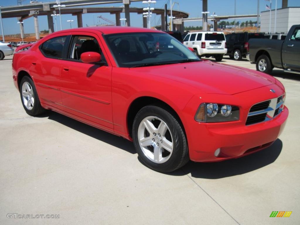 2010 Charger SXT - TorRed / Dark Slate Gray photo #2