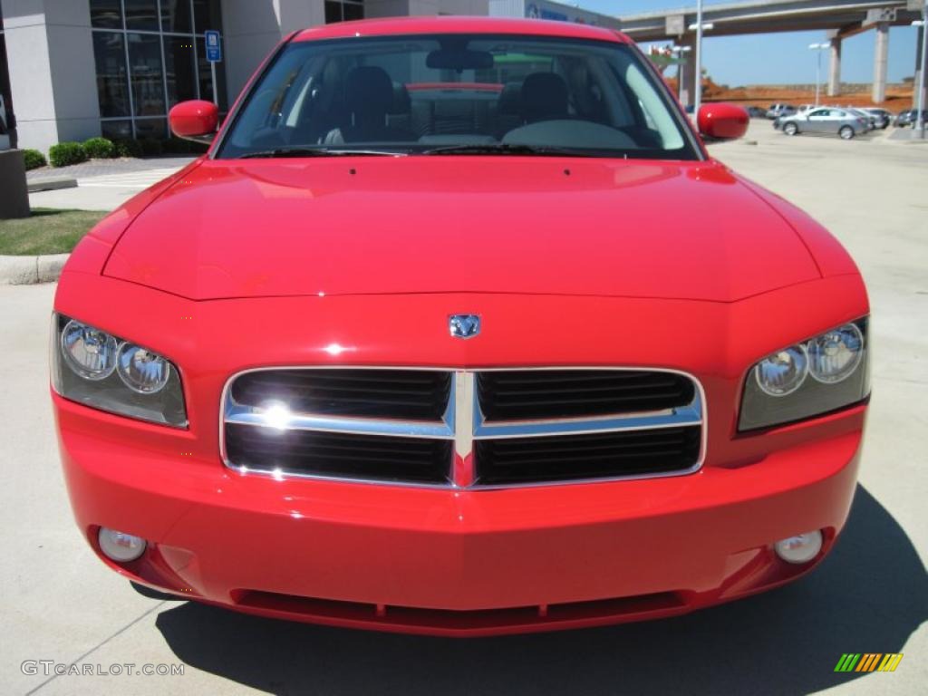 2010 Charger SXT - TorRed / Dark Slate Gray photo #5