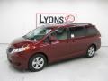 2011 Salsa Red Pearl Toyota Sienna LE  photo #27