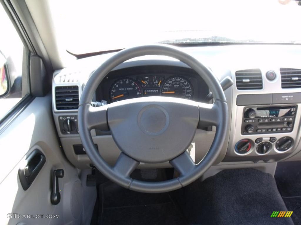 2008 Colorado LS Extended Cab - Victory Red / Medium Pewter photo #17