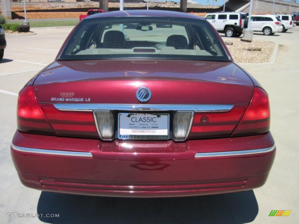 2004 Grand Marquis LS - Dark Toreador Red Metallic / Medium Parchment photo #6