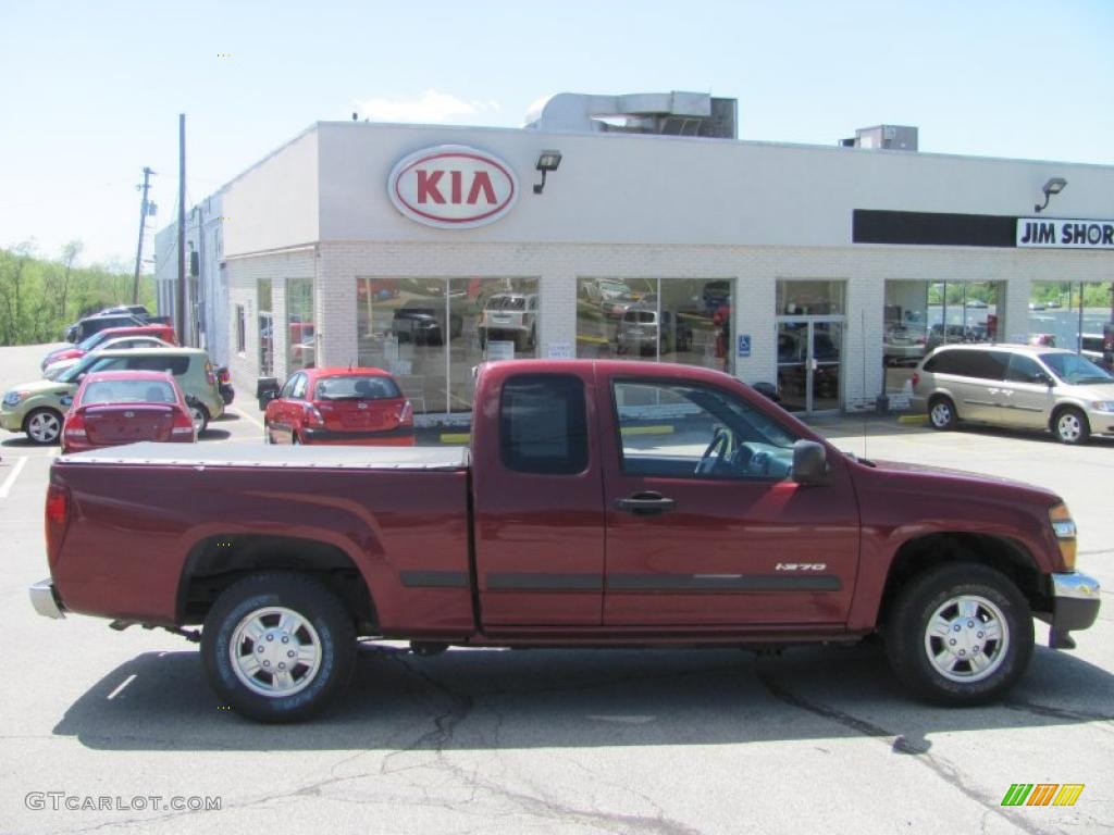 2007 i-Series Truck i-370 LS Extended Cab - Deep Crimson Red Metallic / Ebony photo #2