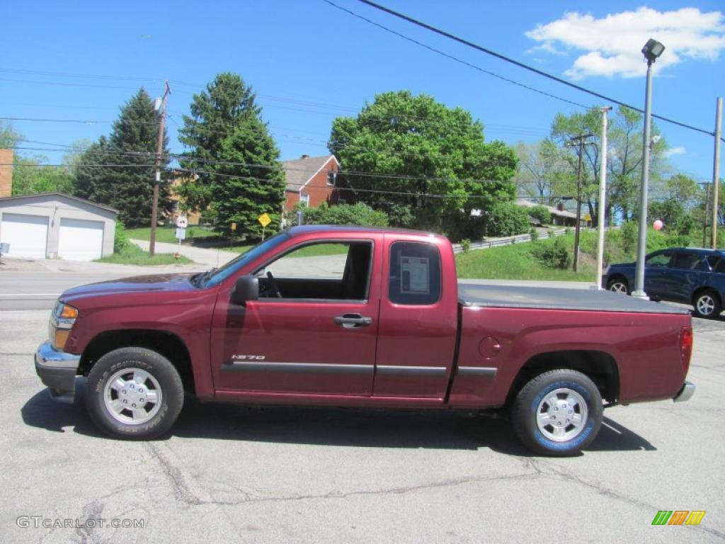 2007 i-Series Truck i-370 LS Extended Cab - Deep Crimson Red Metallic / Ebony photo #6