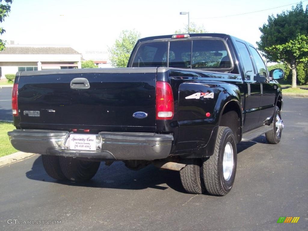 1999 F350 Super Duty Lariat Crew Cab 4x4 Dually - Black / Medium Prairie Tan photo #7