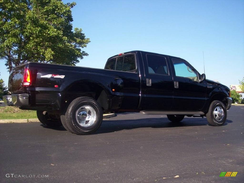 1999 F350 Super Duty Lariat Crew Cab 4x4 Dually - Black / Medium Prairie Tan photo #8