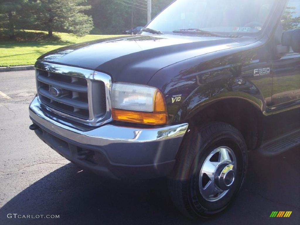 1999 F350 Super Duty Lariat Crew Cab 4x4 Dually - Black / Medium Prairie Tan photo #12