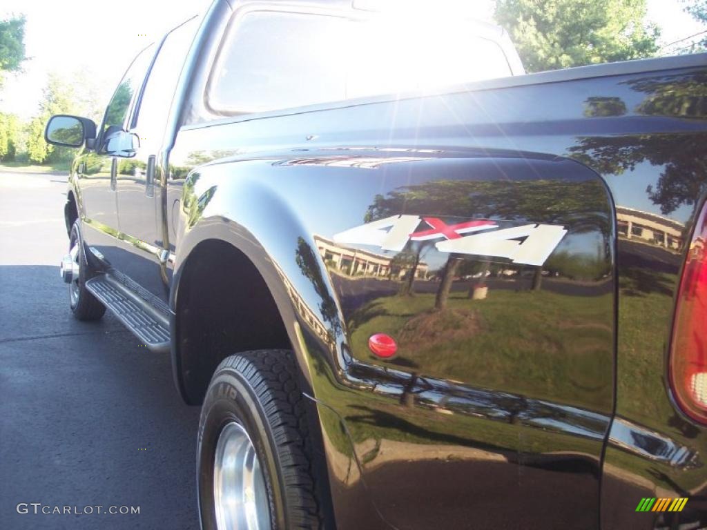 1999 F350 Super Duty Lariat Crew Cab 4x4 Dually - Black / Medium Prairie Tan photo #14