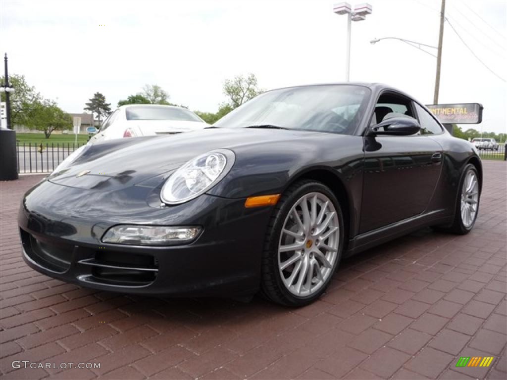 2006 911 Carrera 4 Coupe - Atlas Grey Metallic / Black photo #1