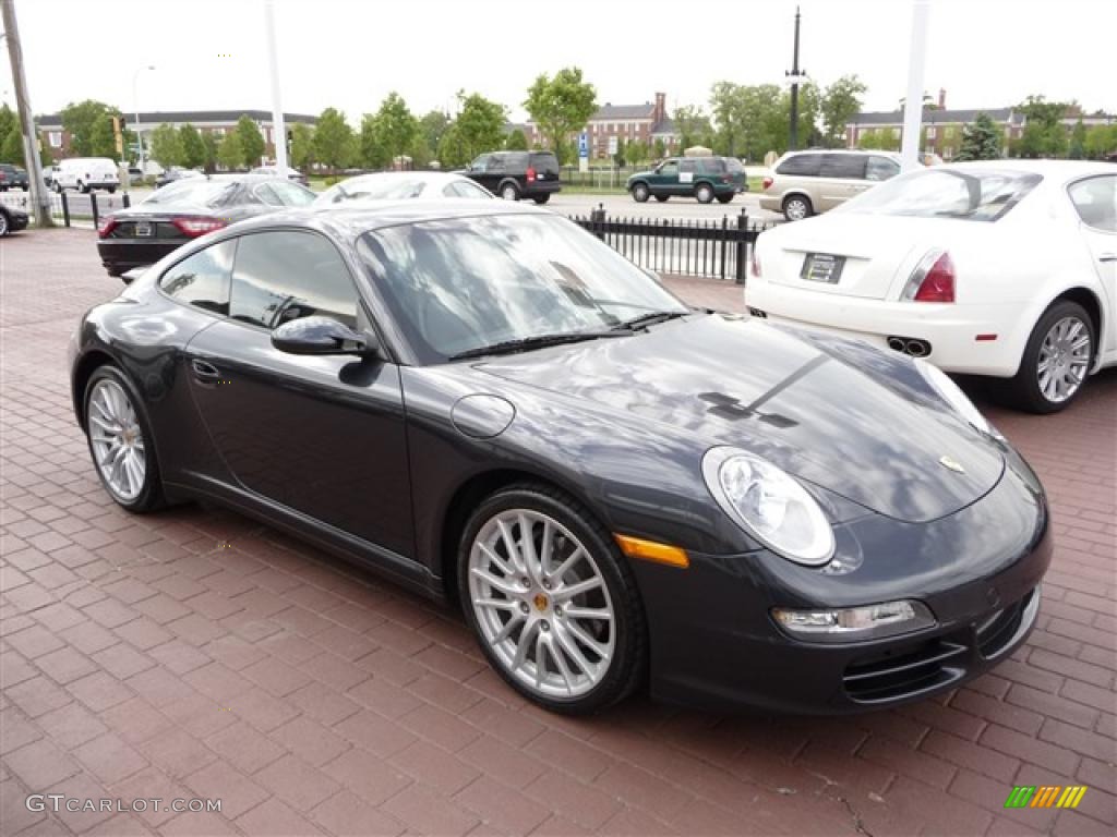 2006 911 Carrera 4 Coupe - Atlas Grey Metallic / Black photo #8