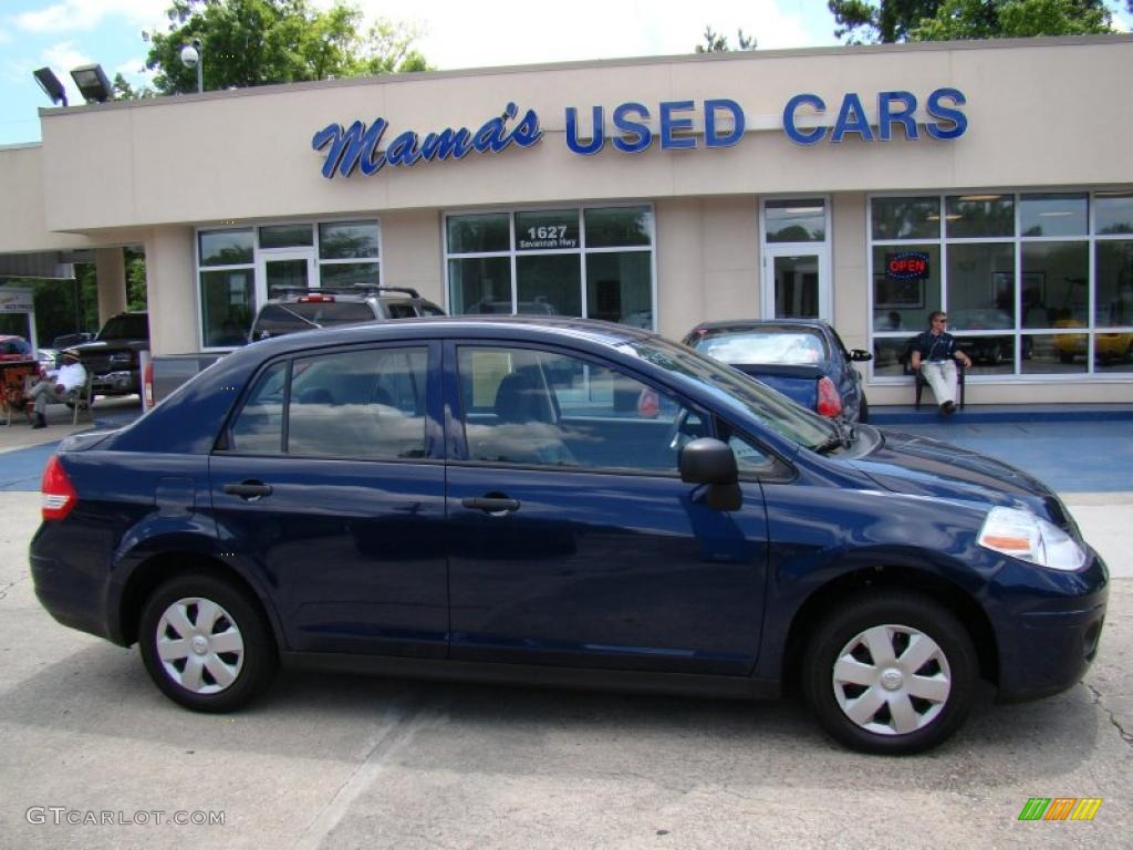 2009 Versa 1.6 Sedan - Blue Onyx / Charcoal photo #1