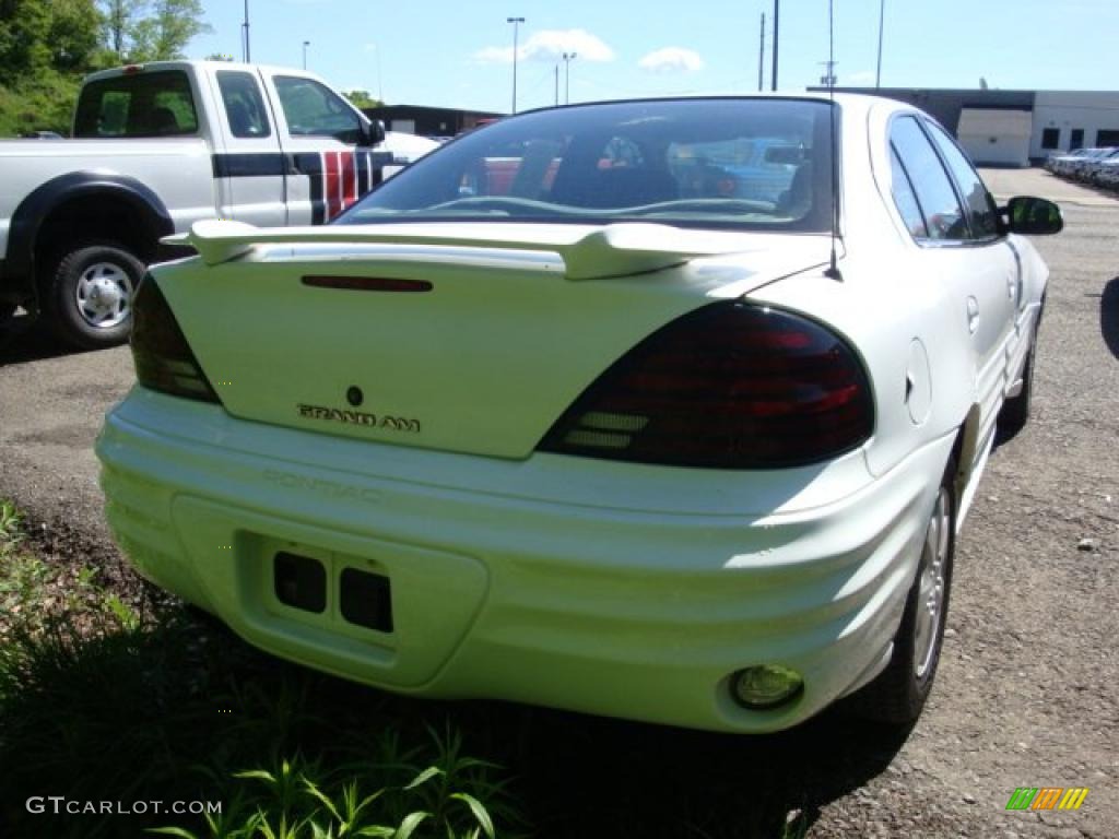 2000 Grand Am SE Sedan - Arctic White / Dark Pewter photo #2