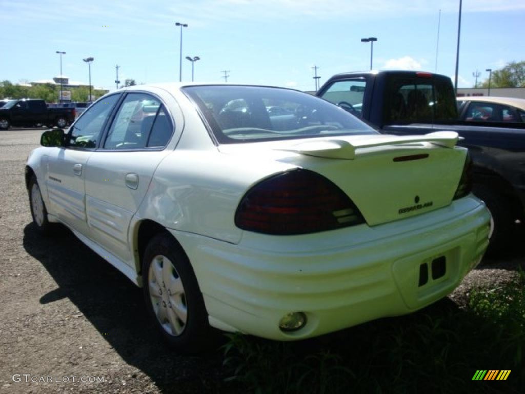 2000 Grand Am SE Sedan - Arctic White / Dark Pewter photo #4