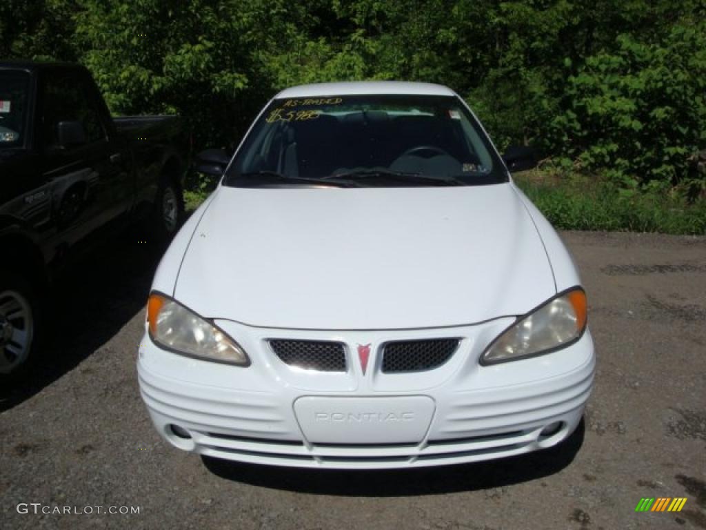 2000 Grand Am SE Sedan - Arctic White / Dark Pewter photo #6