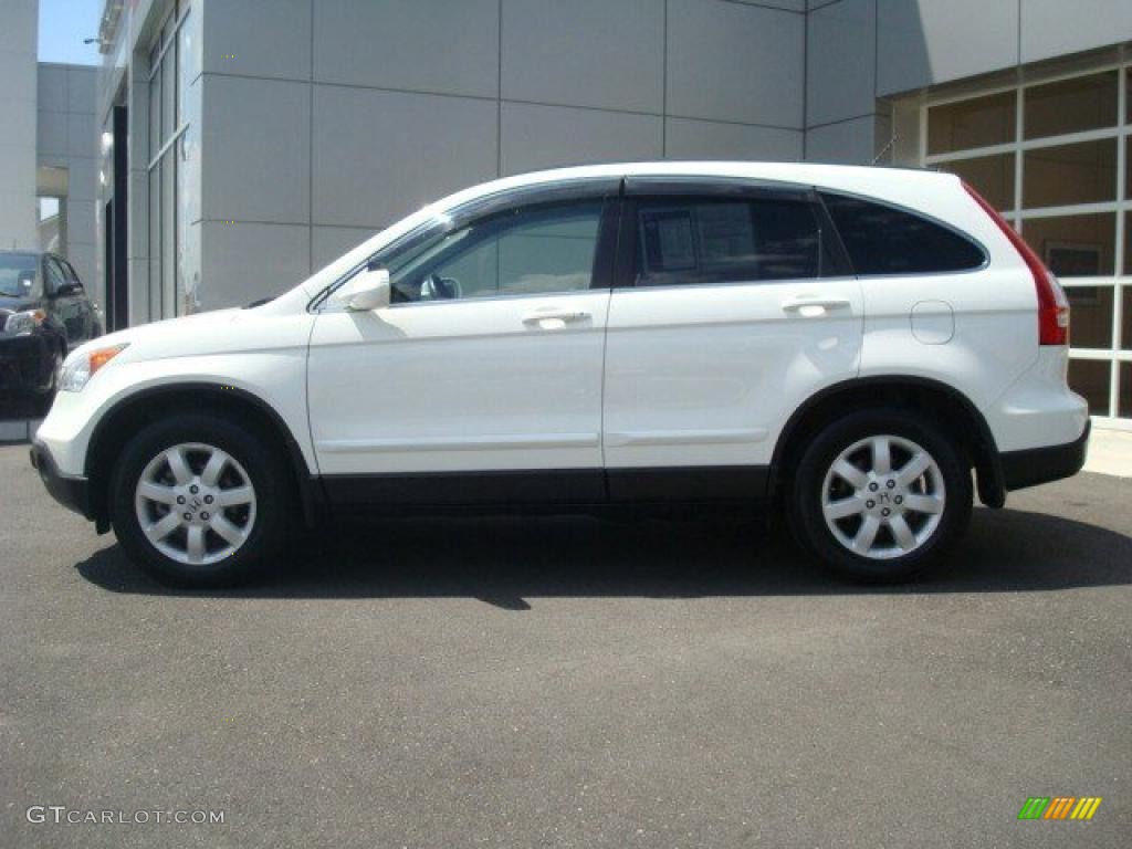 2008 CR-V EX-L 4WD - Taffeta White / Gray photo #3