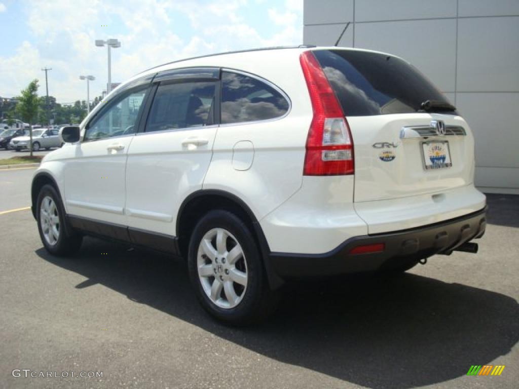 2008 CR-V EX-L 4WD - Taffeta White / Gray photo #4