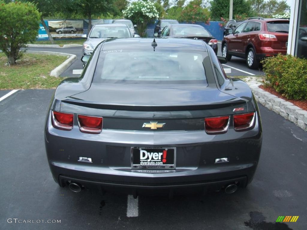 2010 Camaro SS/RS Coupe - Cyber Gray Metallic / Black photo #5