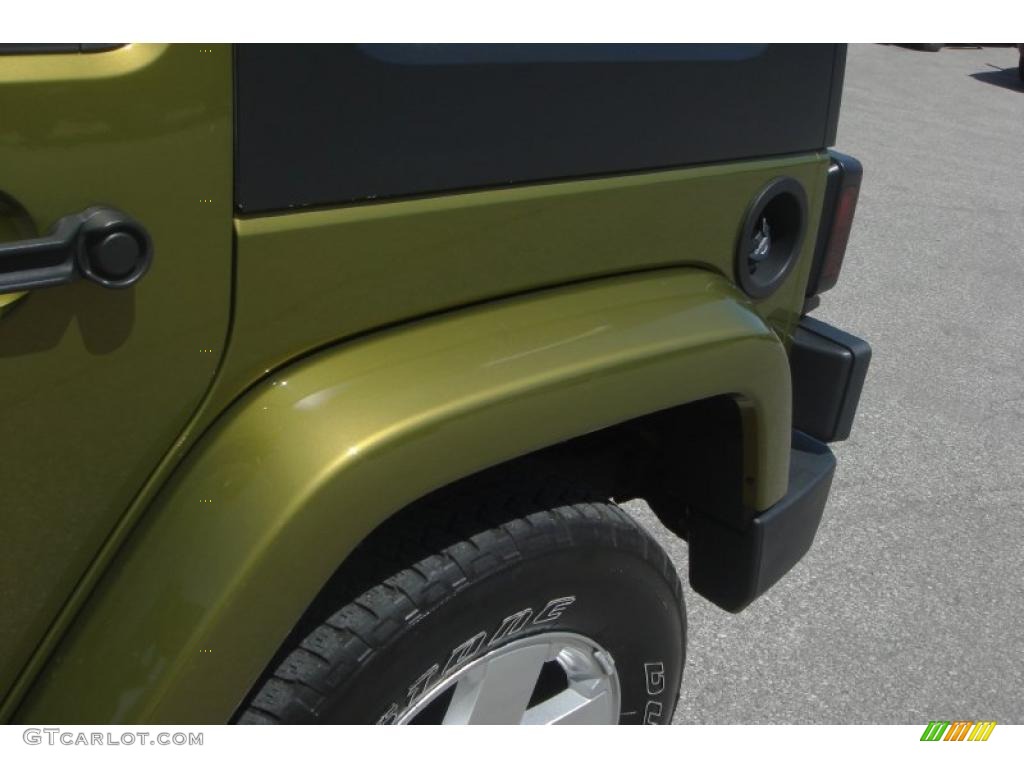 2007 Wrangler Unlimited Sahara 4x4 - Rescue Green Metallic / Dark Slate Gray/Medium Slate Gray photo #10