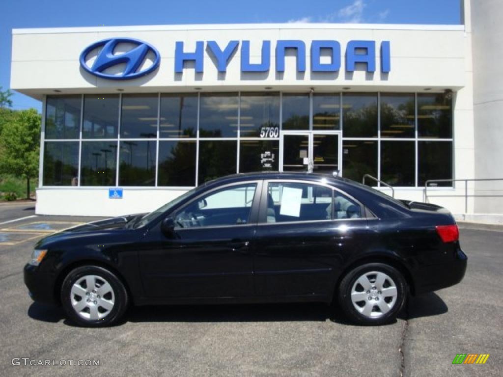 2009 Ebony Black Hyundai Sonata Gls 29599814 Gtcarlot Com