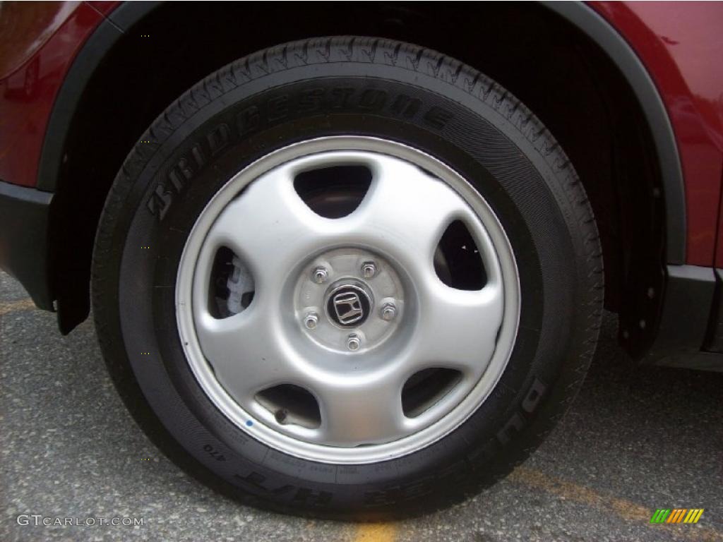 2008 CR-V LX 4WD - Tango Red Pearl / Gray photo #8