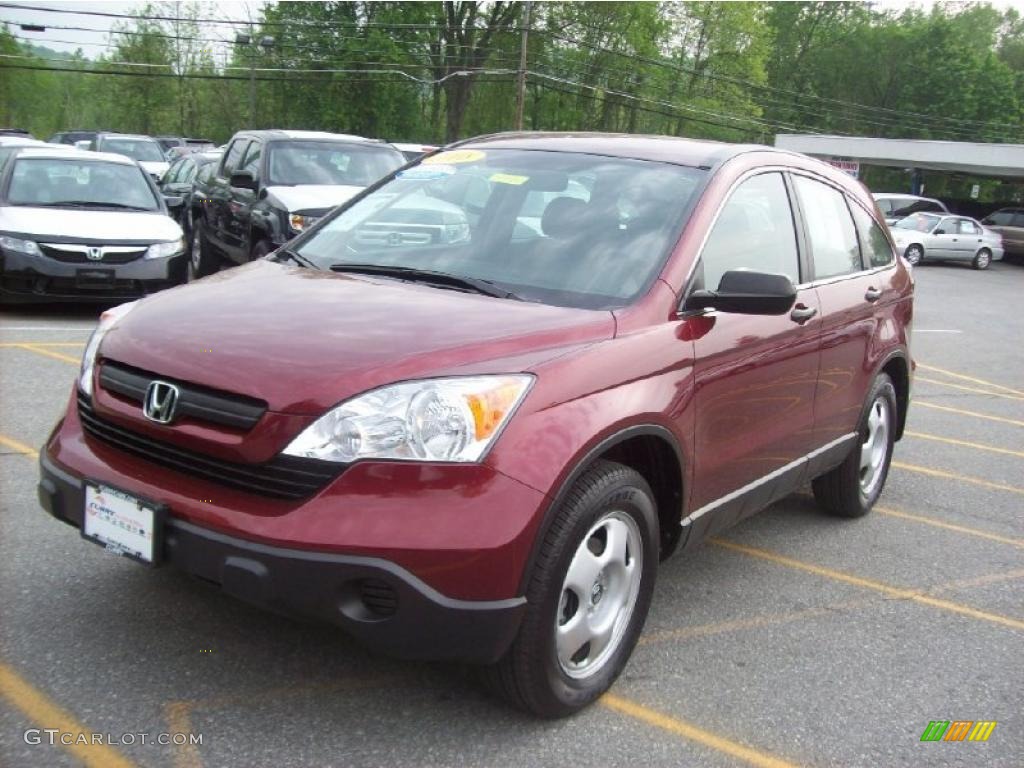 2008 CR-V LX 4WD - Tango Red Pearl / Gray photo #19