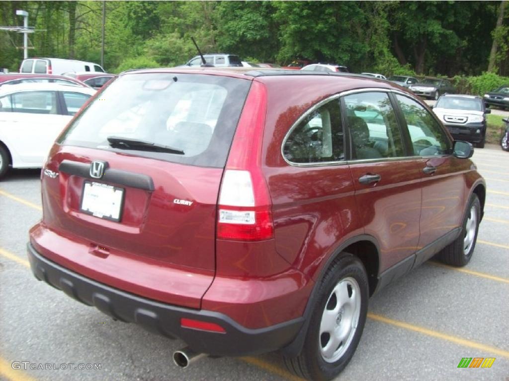 2008 CR-V LX 4WD - Tango Red Pearl / Gray photo #20