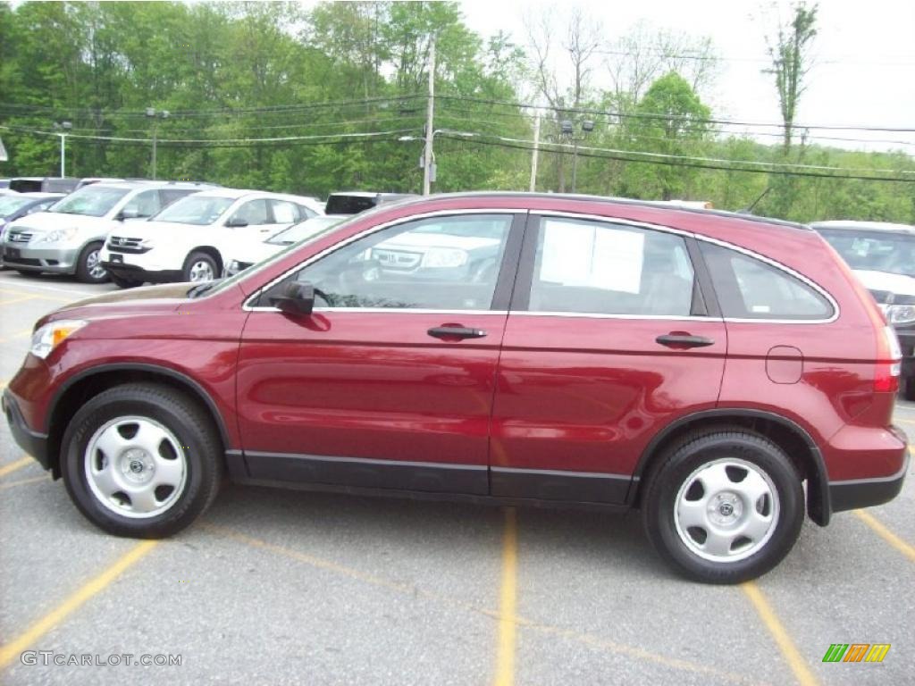 2008 CR-V LX 4WD - Tango Red Pearl / Gray photo #21