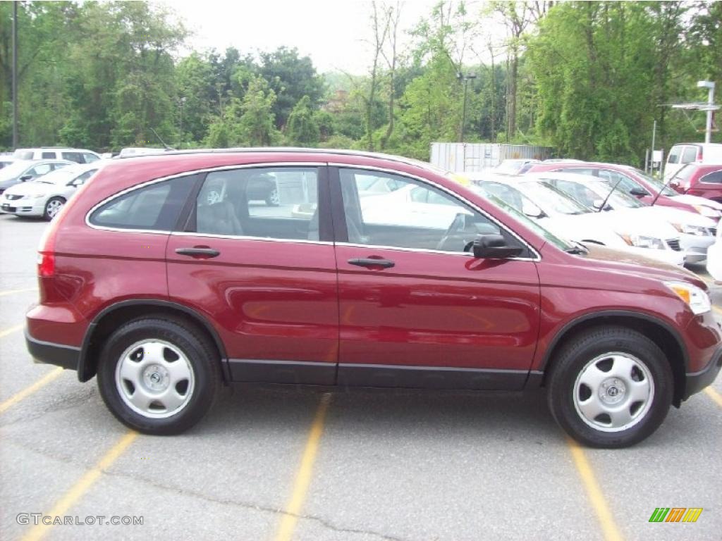 2008 CR-V LX 4WD - Tango Red Pearl / Gray photo #22