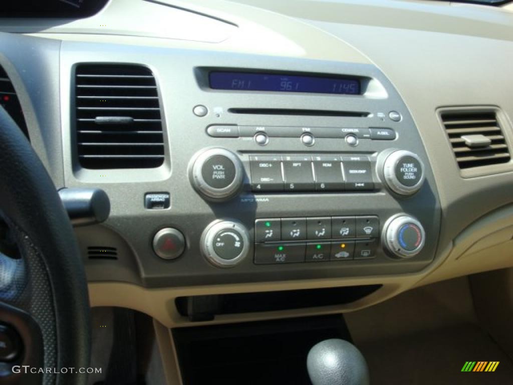 2007 Civic LX Sedan - Borrego Beige Metallic / Ivory photo #13