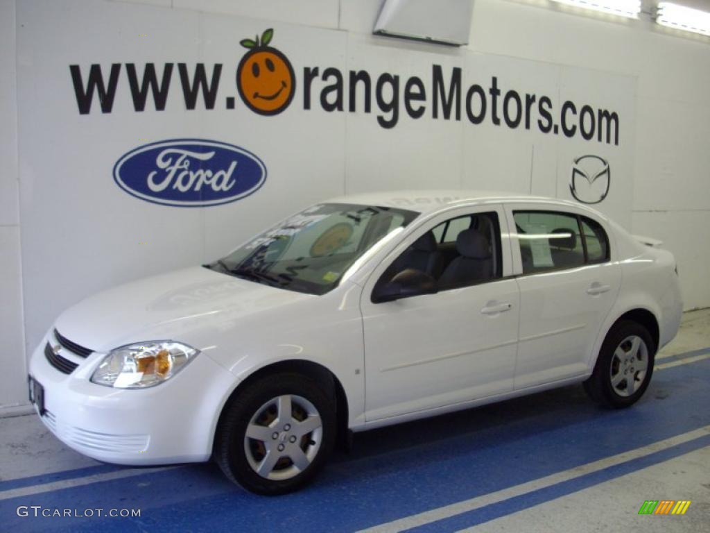 2006 Cobalt LS Sedan - Summit White / Gray photo #1