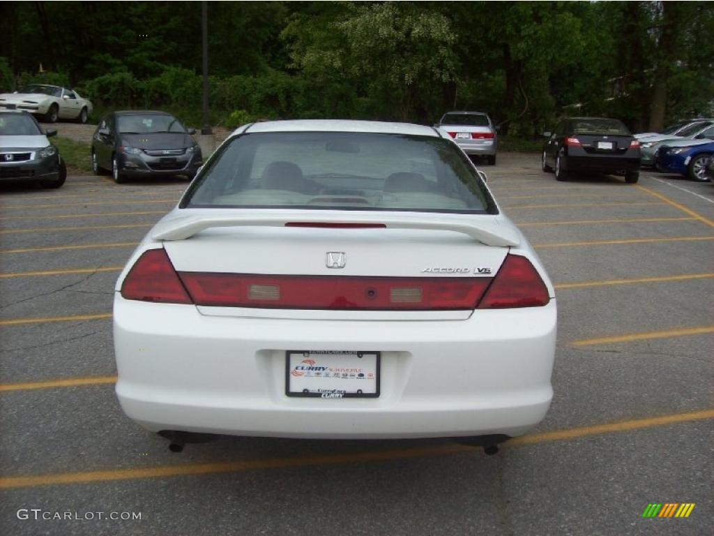 2000 Accord EX V6 Coupe - Taffeta White / Ivory photo #25