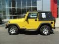 2006 Solar Yellow Jeep Wrangler SE 4x4  photo #2