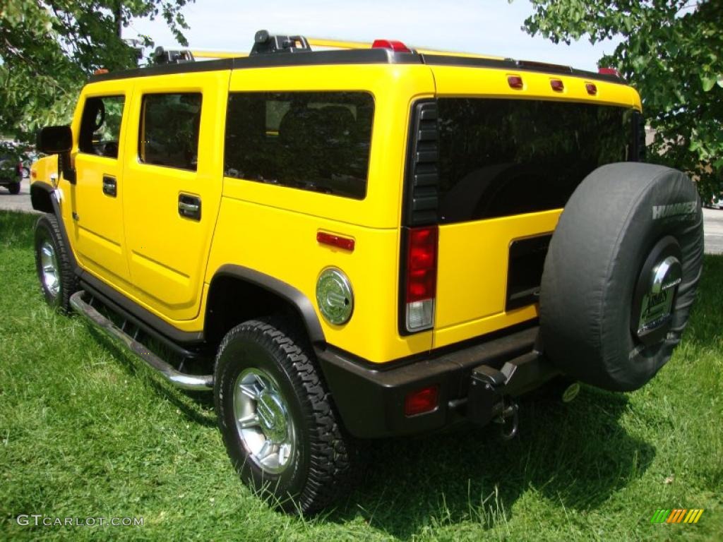 2007 H2 SUV - Yellow / Ebony Black photo #10